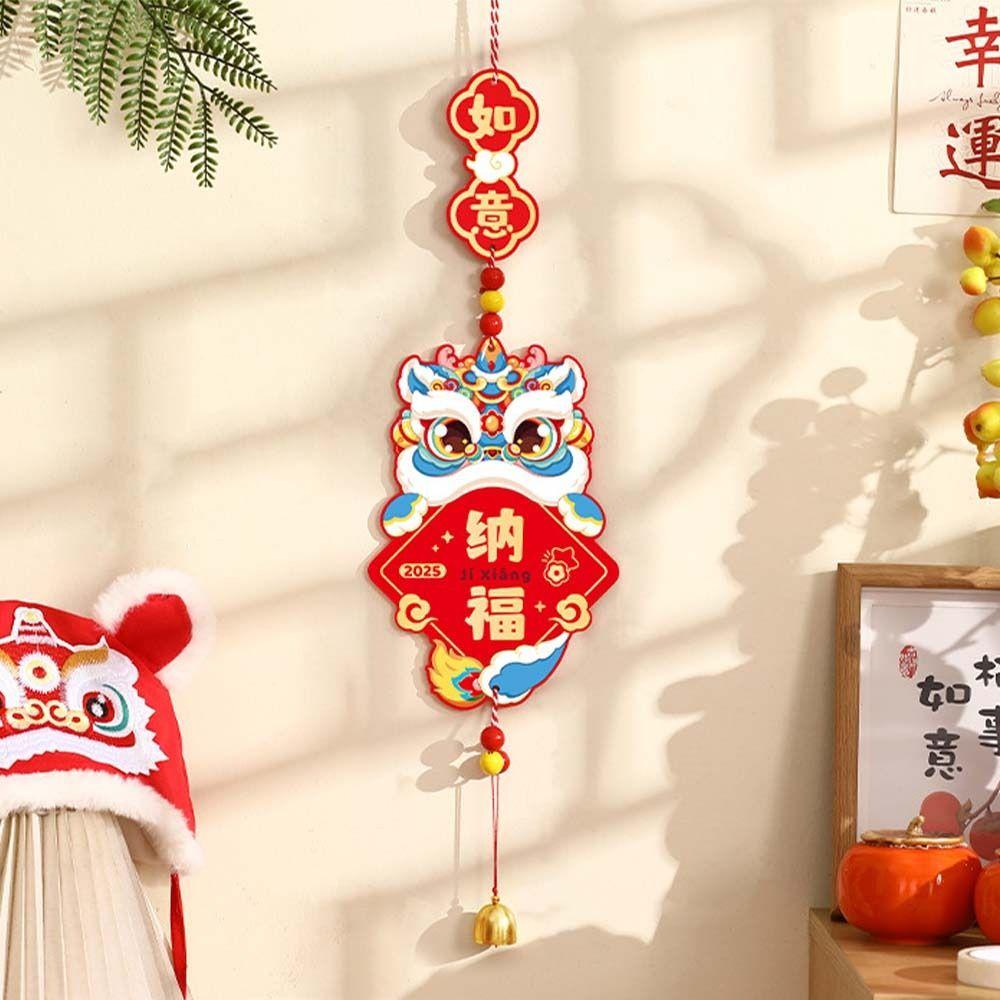 Blessing 2025 New Year Lucky Pendant Festival Fu Character Hanging Ornament  Home New Year Decor