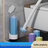 Wall-Mounted Disposable Toilet Brush with Replaceable Head for Easy Bathroom Cleaning