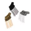 1Pc Fashion Shoulder Epaulets Vintage Spike Rivet Tassel Epaulet Shoulder Boards Badge Brooches Women Men Clothing Accessories