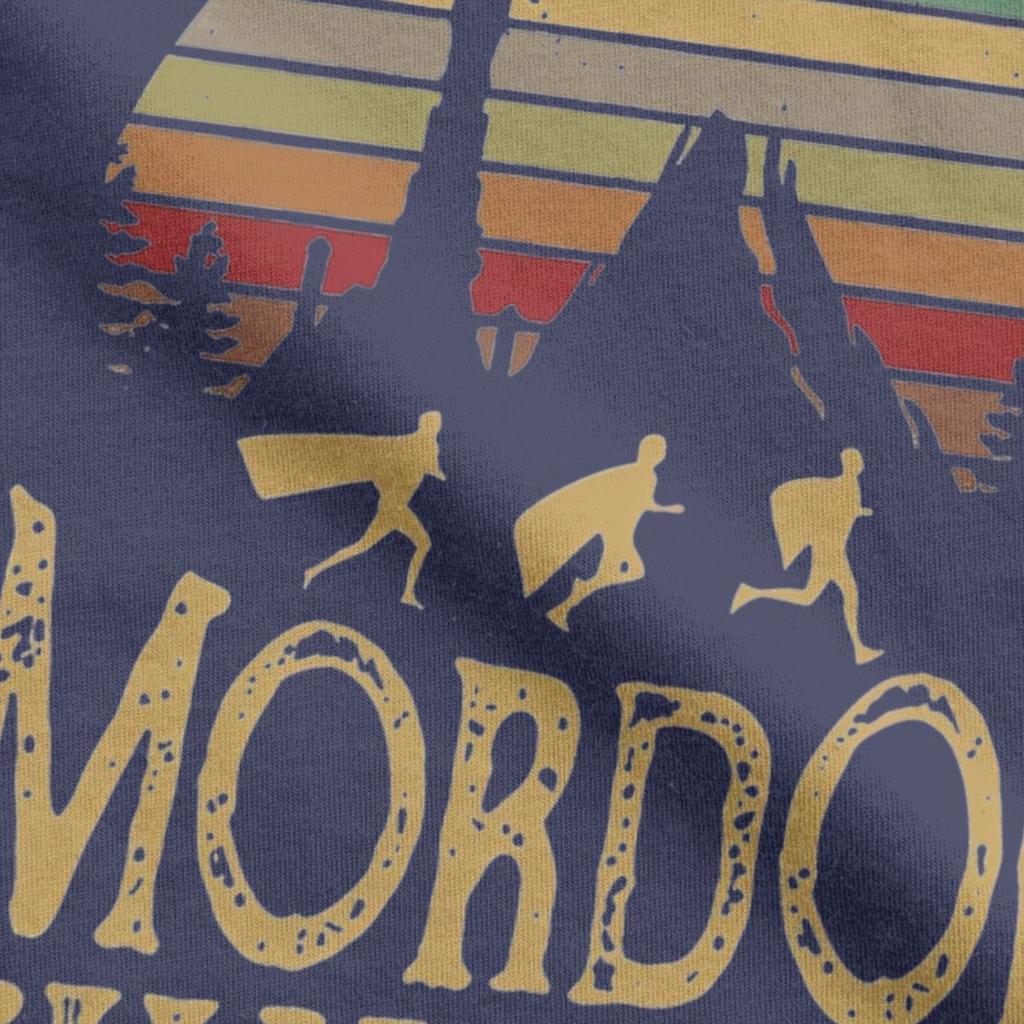Мужская футболка Mordor L-Lords Of The R-Rings Хлопковая одежда Винтажная футболка с коротким рукавом и круглым вырезом Оригинальная футболка