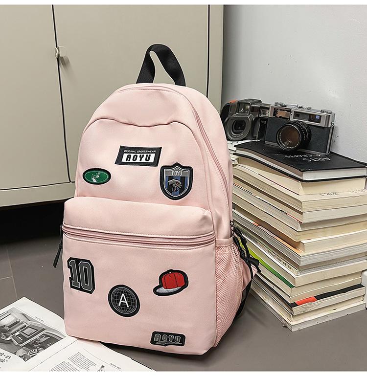 High Value Trendy Cool College Style Backpack Couple Junior High School Students Lightweight Large Capacity Backpack