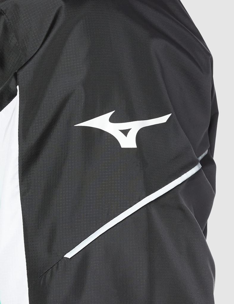 Tennis Wear Windbreaker Shirt Long Sleeve Fully Lined Mesh Water Repellent 62JE1002 Black X Blue Green XS [Mizuno] V-Neck