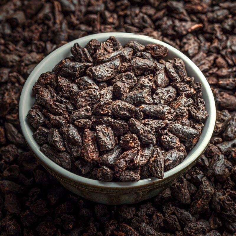 Юньнаньский клейкий рис с ароматом пуэр туо ча спелый мини чайные лепешки рассыпной на развес