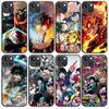 Чехол B-22 My Hero Academia Black для Redmi 10A 10C 12C 13C 9A 9C 9T A3X Note 10 9 9S 10S iPhone 11 12 13 14 15 16 X XS Pro Max Mini 7 8 Plus XR