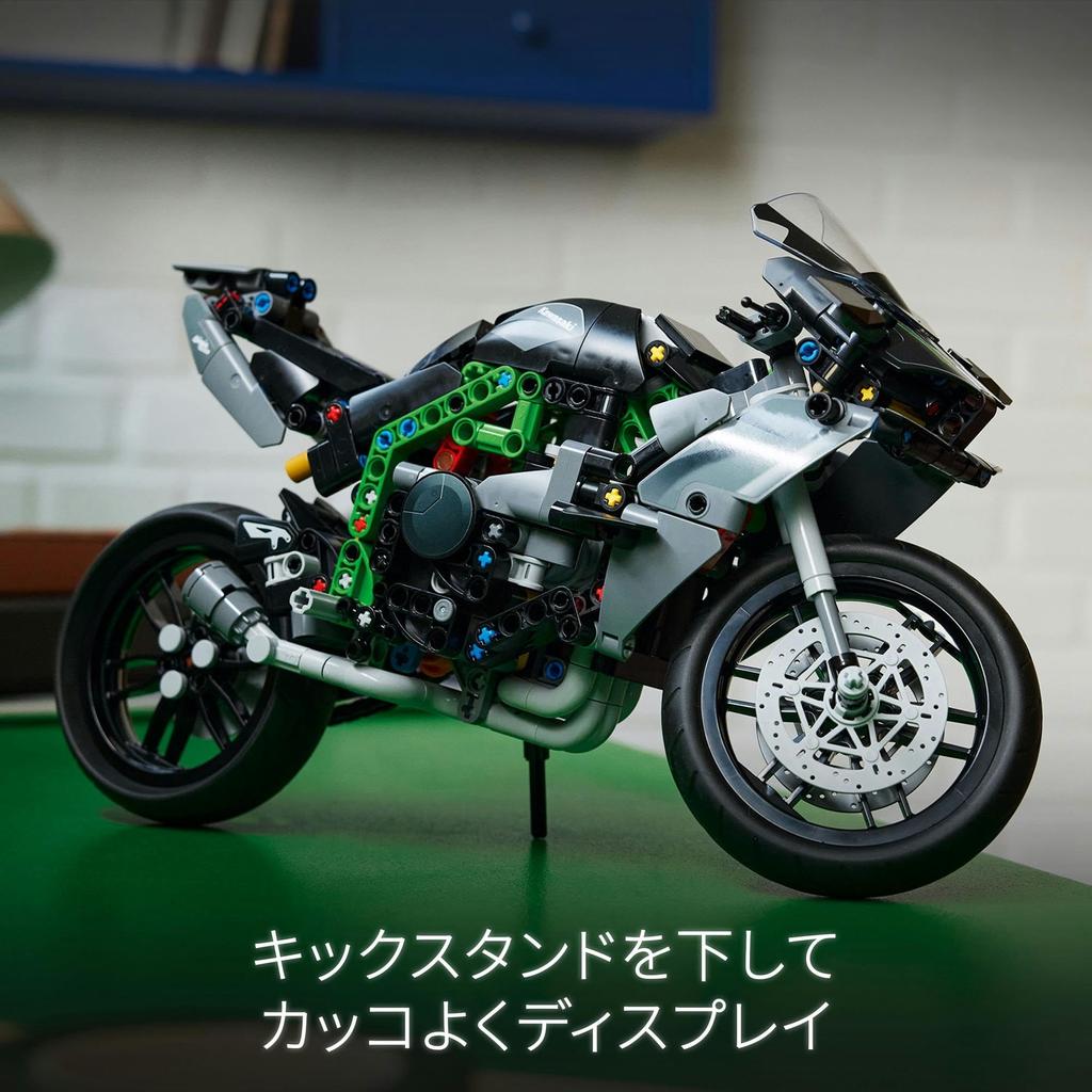 LEGO Technic Kawasaki Ninja H2R Bike Toy Gift Birthday Block Christmas Boys Girls Kids 10 Years Old 11 Years Old 12 Years Old Начальная школа