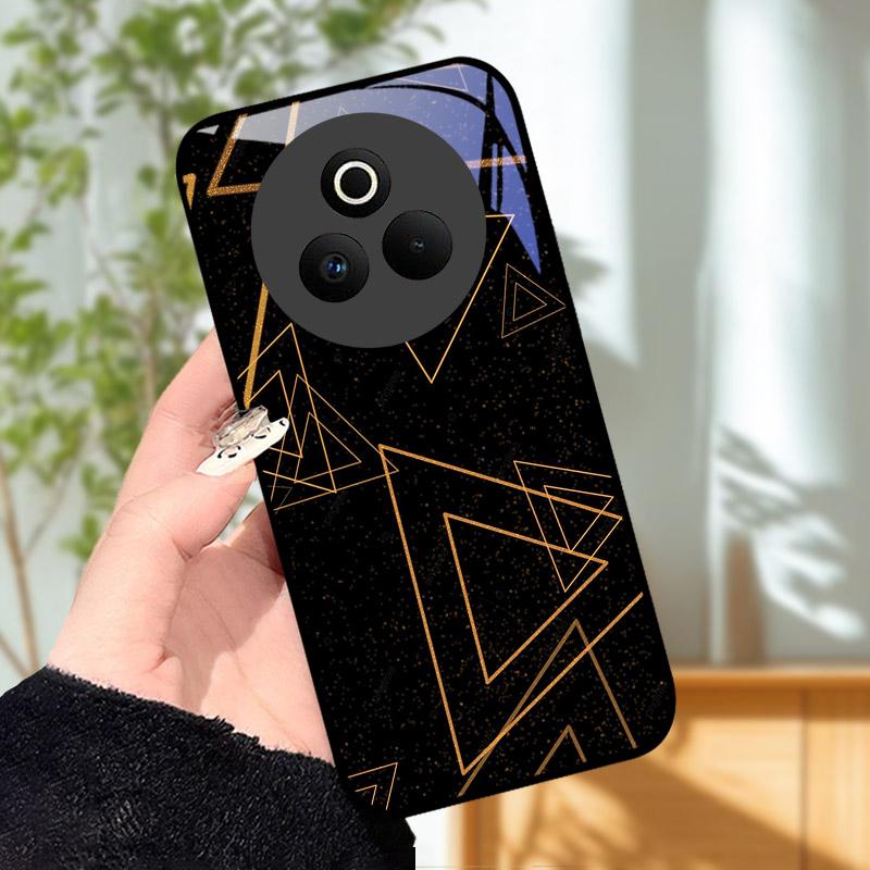 Закаленное Стекло Чехол для Телефона Для OPPO Realme P3 Pro 5G Funda Ударопрочный Жесткий ПК Корпус Задняя Крышка Для Realme P3Pro RMX5032 Coque