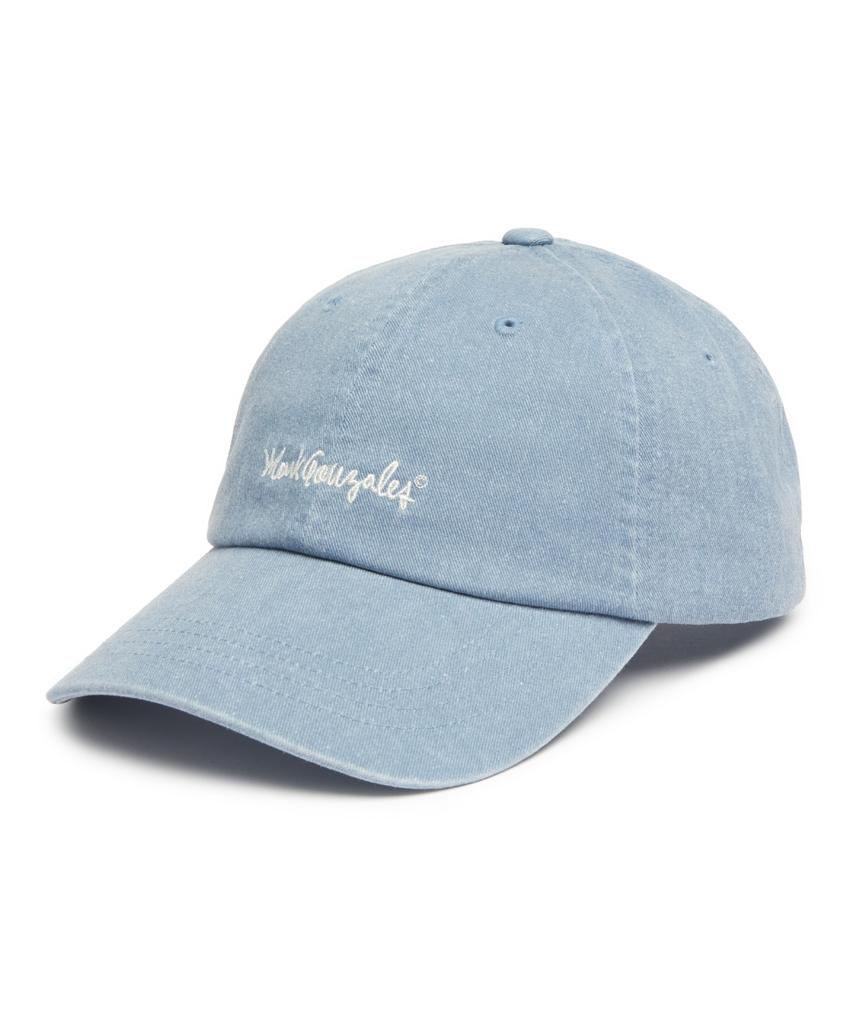 Mark Gonzales Базовая washed кепка с вышитым логотипом - Синяя