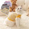 Красочная полосатая футболка для щенка, хлопковый весенний тонкий жилет, новый жилет без рукавов для собаки для йоркширского терьера-миниатюры
