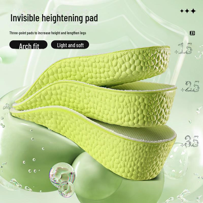 Женские стельки с поддержкой свода стопы: Неразрушающиеся, невидимые семиточечные подъемные подушечки для попкорна.