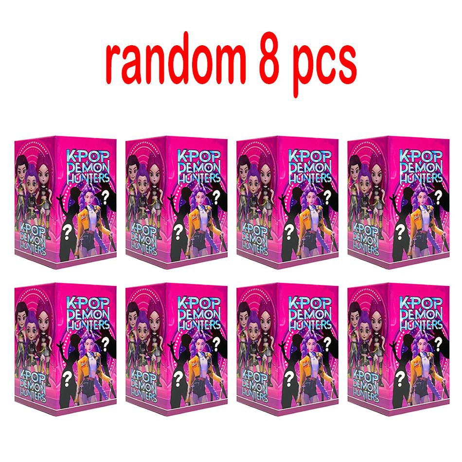 1-12 шт. K-pop Охотники на демонов Аниме Фигурка Руми Зои Мира Саджа Фигурки персонажей для косплея Виниловая фигурка Игрушка Подарки для фанатов