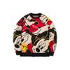 Li-Ning Disney Co-Branded Sports Fashion Series Mickey Pattern Loose Long Sleeve Sweater Unisex Sweater Black AMBR002-1
