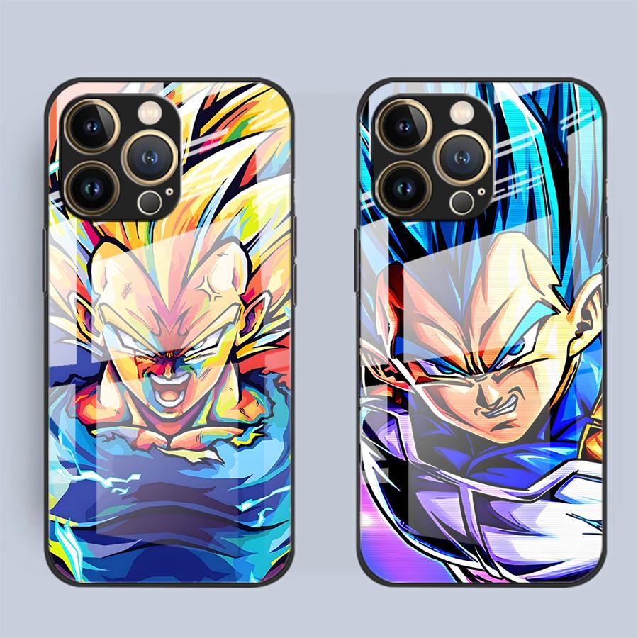 Чехол Dragon BallS Vegeta для iPhone 17 Pro Max 13 Air 8 15 Plus 16 XR 12 11 14 Стеклянная крышка для телефона