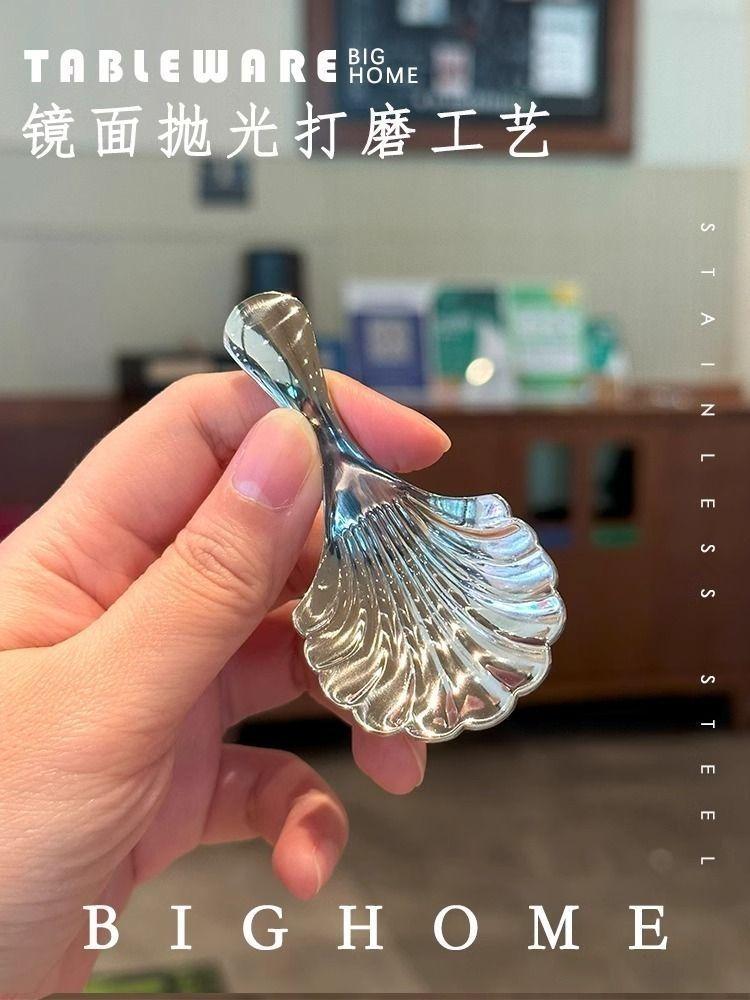 2Pcs/5pcs Stainless Steel Thickened Teaspoon,Tea Scoops,Shovel,Coffee Short Handle,Small Dessert,Ice Cream Household Spoon