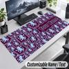 Aston Villa Personalized Large Mouse Pad Custom Name Text Extended Desk Mat Gaming Mousepad