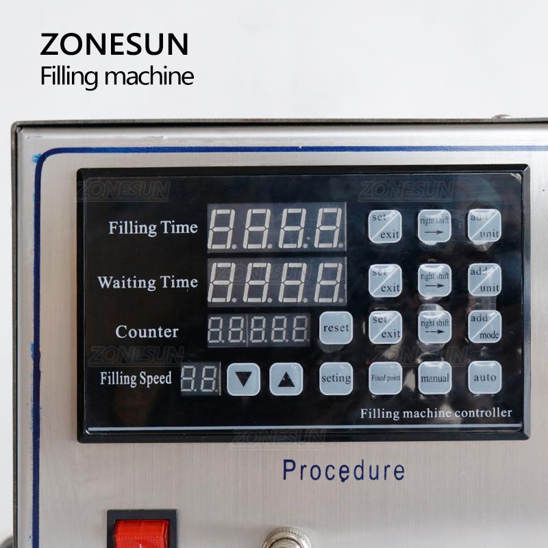 ZONESUN Машина для розлива жидкостей ZS-YG1 Одноголовочная Магнитный насос Наполнитель для бутылок с водой, напитками, соками, духами Поставка 5-3000 мл