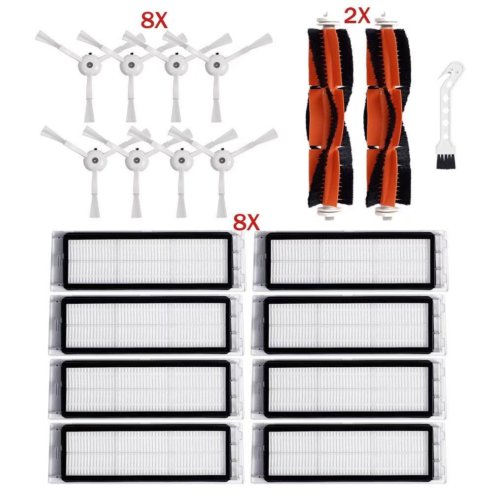 Для Xiaomi Mi Robot 1 / 1S SDJQR11RR SDJQR11RR Для Roborock E1 S1 S1 Max S1 Основная боковая щетка Фильтр Швабра Аксессуар для пылесоса