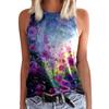 New Summer Flower Floral 3D Printed Tank Top Woman Fashion Oversized Sleeveless O-Neck Vest Streetwear Camisole Women's Clothing