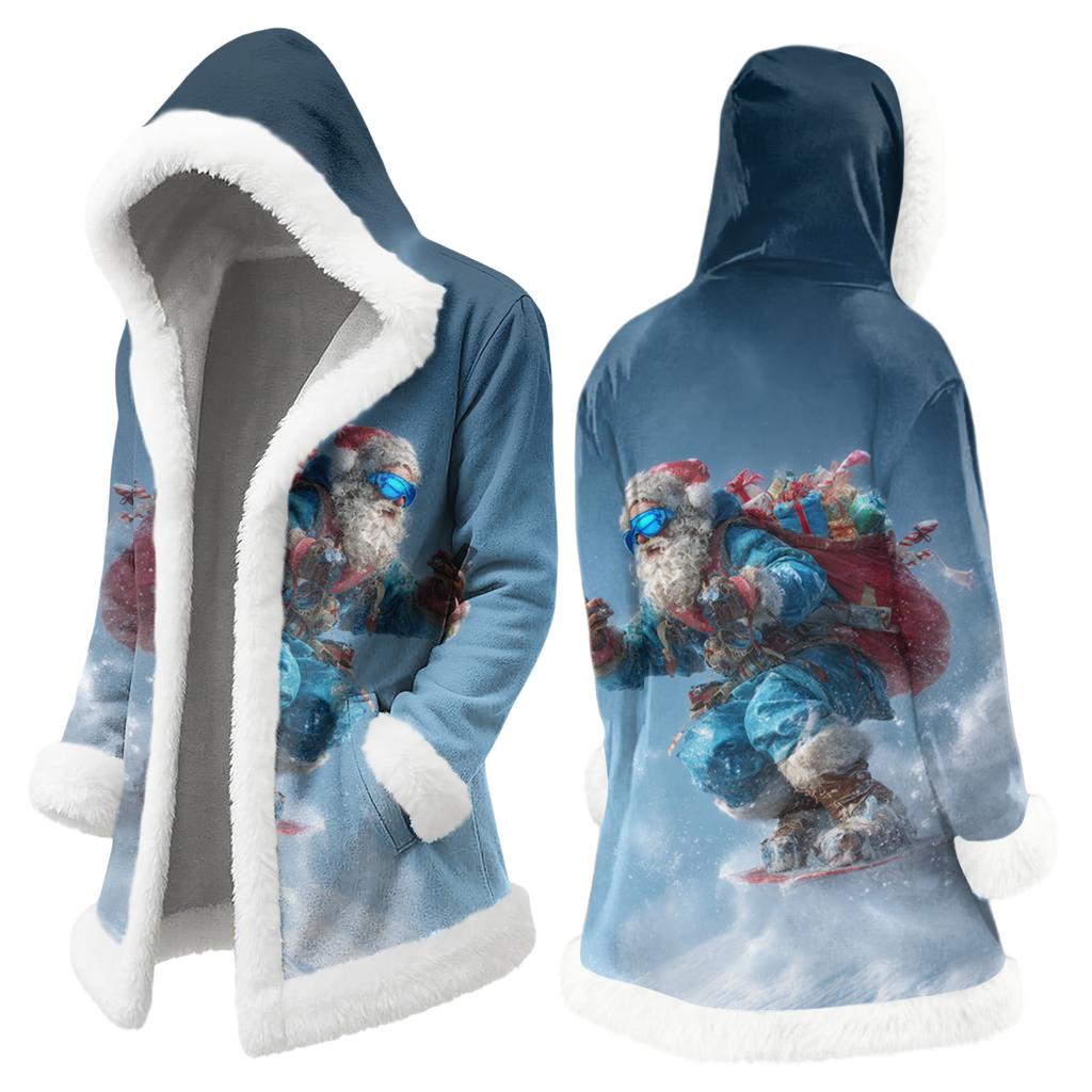 Мужская повседневная куртка с рождественским принтом