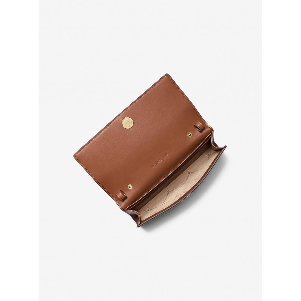 Michael Kors Carson Convertible Crossbody Large   Mk Signature 35s5g2zc7b200 Brown