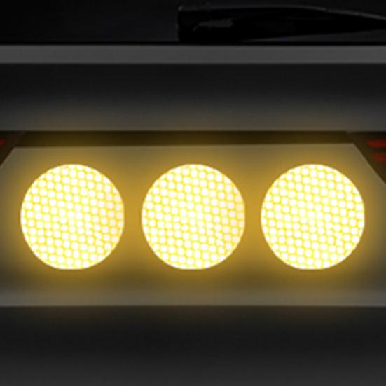 10 шт. Светоотражающие наклейки, устойчивые к выцветанию и царапинам, пластиковые, круглой формы, светоотражающая наклейка для велосипеда