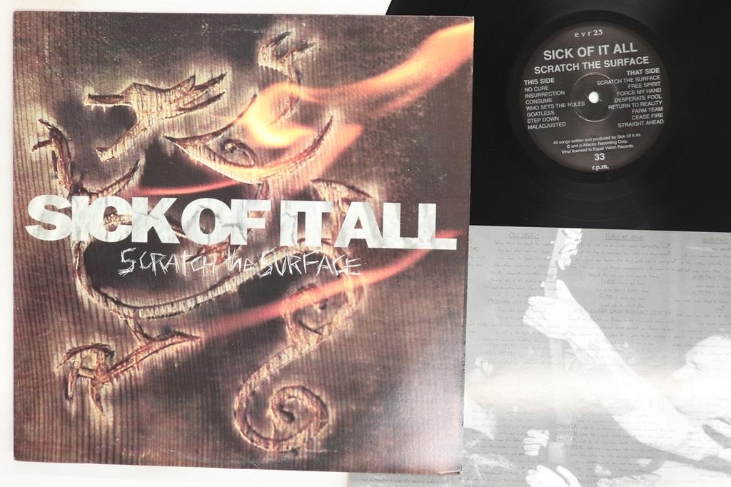 LP Record SICK OF IT ALL Scratch The Surface EVR23 EQUAL VISION US Rock Used