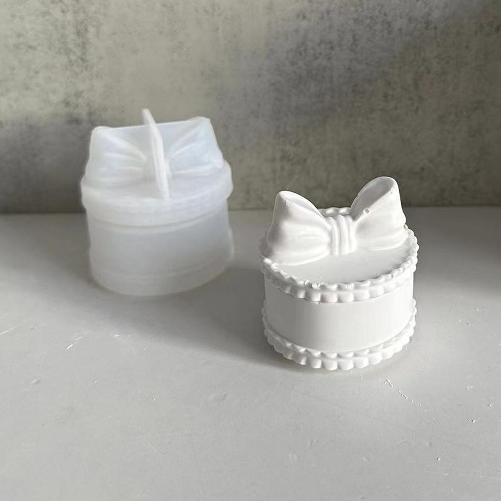 Форма для хранения баночек с бантом, органайзер для ювелирных изделий, силиконовая форма, коробка для хранения бетонной штукатурки, формы для организации энтузиастов