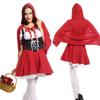 Сексуальный Disfraces Хэллоуин Кардинал Красная Шапочка Костюм Маленькая Красная Шапочка Фантазия Карнавальные Фея Костюмы для Женщин Косплей Платье Партии