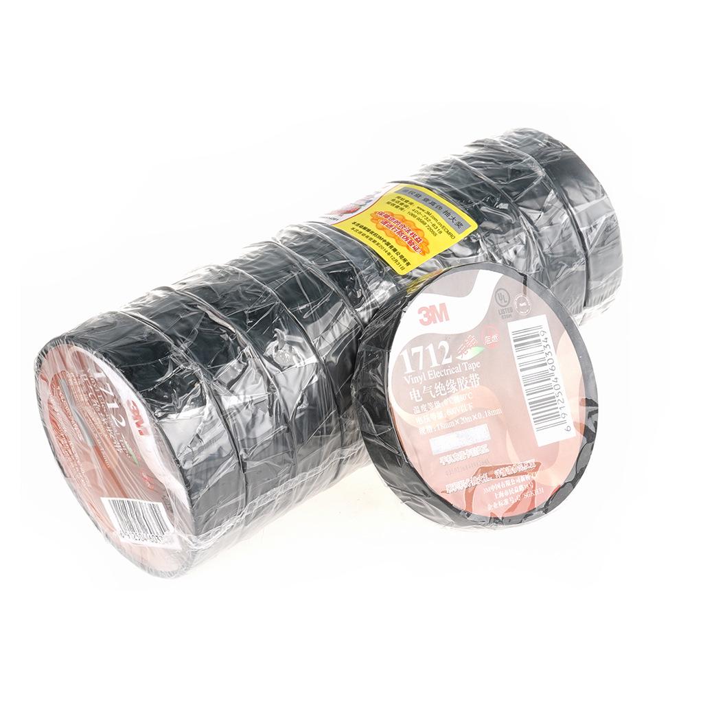 Изолента ПВХ 3M 1712: Бессвинцовая, огнестойкая, водонепроницаемая, термостойкая изолента