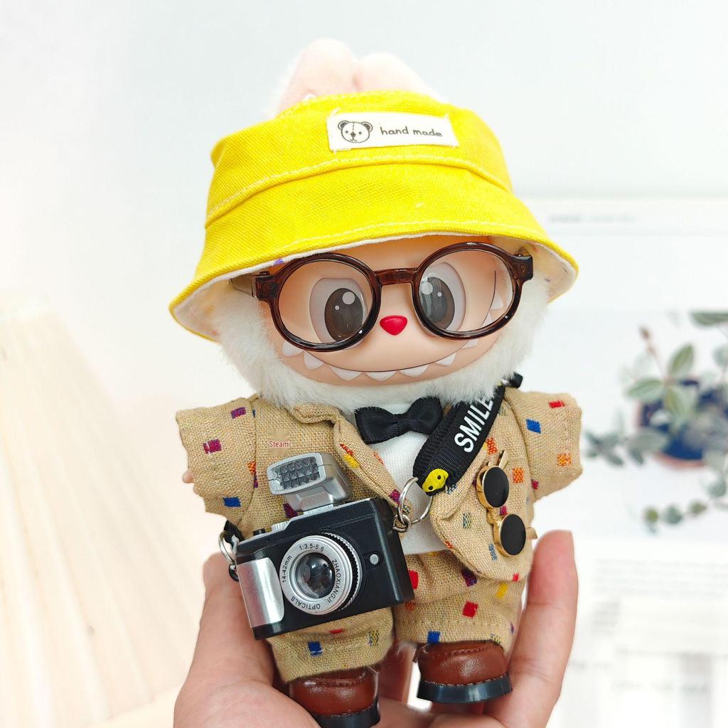 Подвеска Labubu Одежда виниловая сидячая вечеринка досуг модный костюм комплект