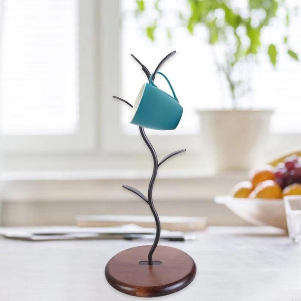 Tree Shape Water Cup Hanger Free-Standing Cup Display Stand Modern Mugs Storage Rack  Bracelets