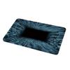 3D Bottomless Pit Rug Visual Trap Door Mat Non-Slip Absorbent Optical Illusion Depth Floor Mat for Home Entrance Living Room Playroom