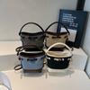 Premium Sense Simple Retro Bucket Bag Women's 2025 Summer New Messenger Bag Casual Foreign Style Portable Shoulder Bag