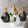Керамический флакон для лосьона, мыльница двойного назначения, 480 мл, дозатор для мыла, бытовой флакон для геля для душа, шампуня, средства для снятия макияжа, бутылка для хранения воды