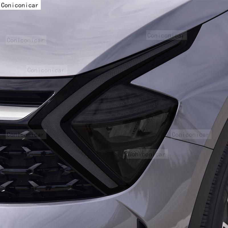 Для KIA SPORTAGE 5 NQ5 2022 2023 Защитная пленка для фар автомобиля из черного ТПУ, пленка для тонировки передних фар, меняющая цвет, аксессуары
