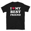 Я люблю свою лучшую подругу навсегда Bff Футболка Сердце Моя ЛПФ Смешная Футболка для Друзей Подарок