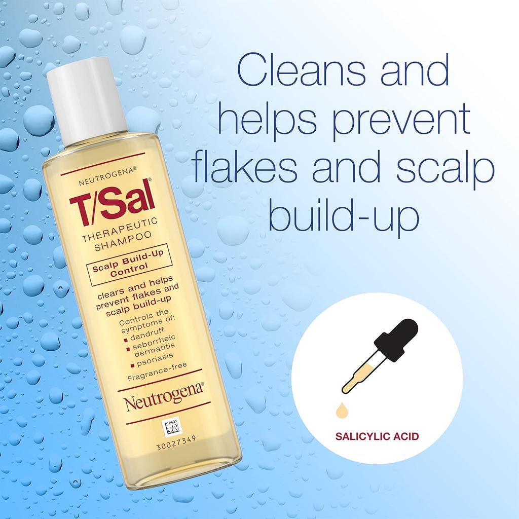 Therapeutic Dandruff Shampoo Deep Cleansing Anti-Dandruff Itch Relief Scalp Soothing for Normal to Oily Hair 300ml