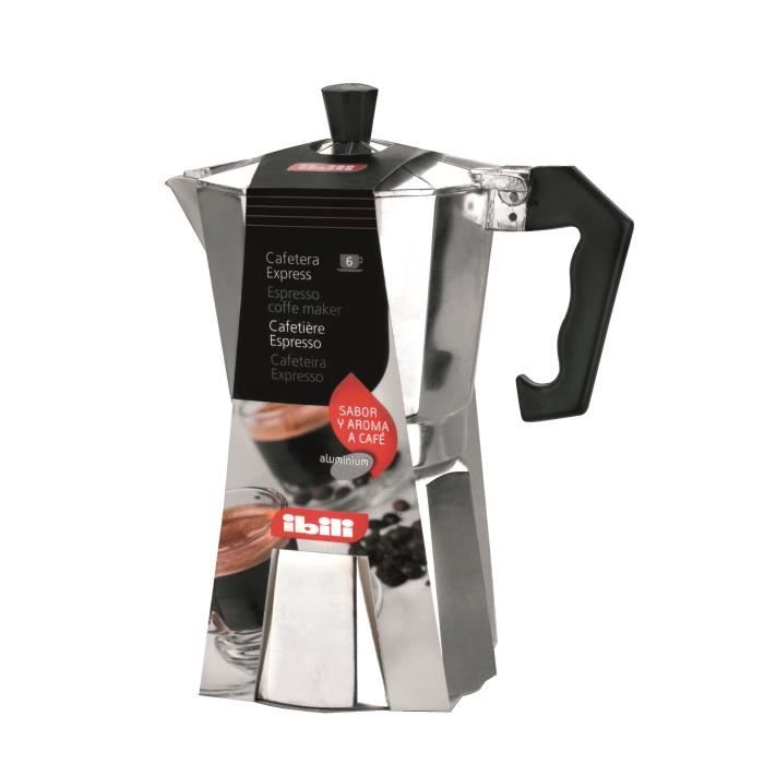 Cafetière - IBILI - Bahia - 3 Tasses - Aluminium - Tous feux sauf induction