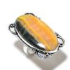 Bumblebee Jasper Gemstone 925 Sterling Silver Gift Jewelry Ring Size 10