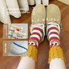 Женские осенние носки до середины икры, Креативные носки с картофелем фри, Хлопковые носки, Удобные дышащие носки, Модные и универсальные носки
