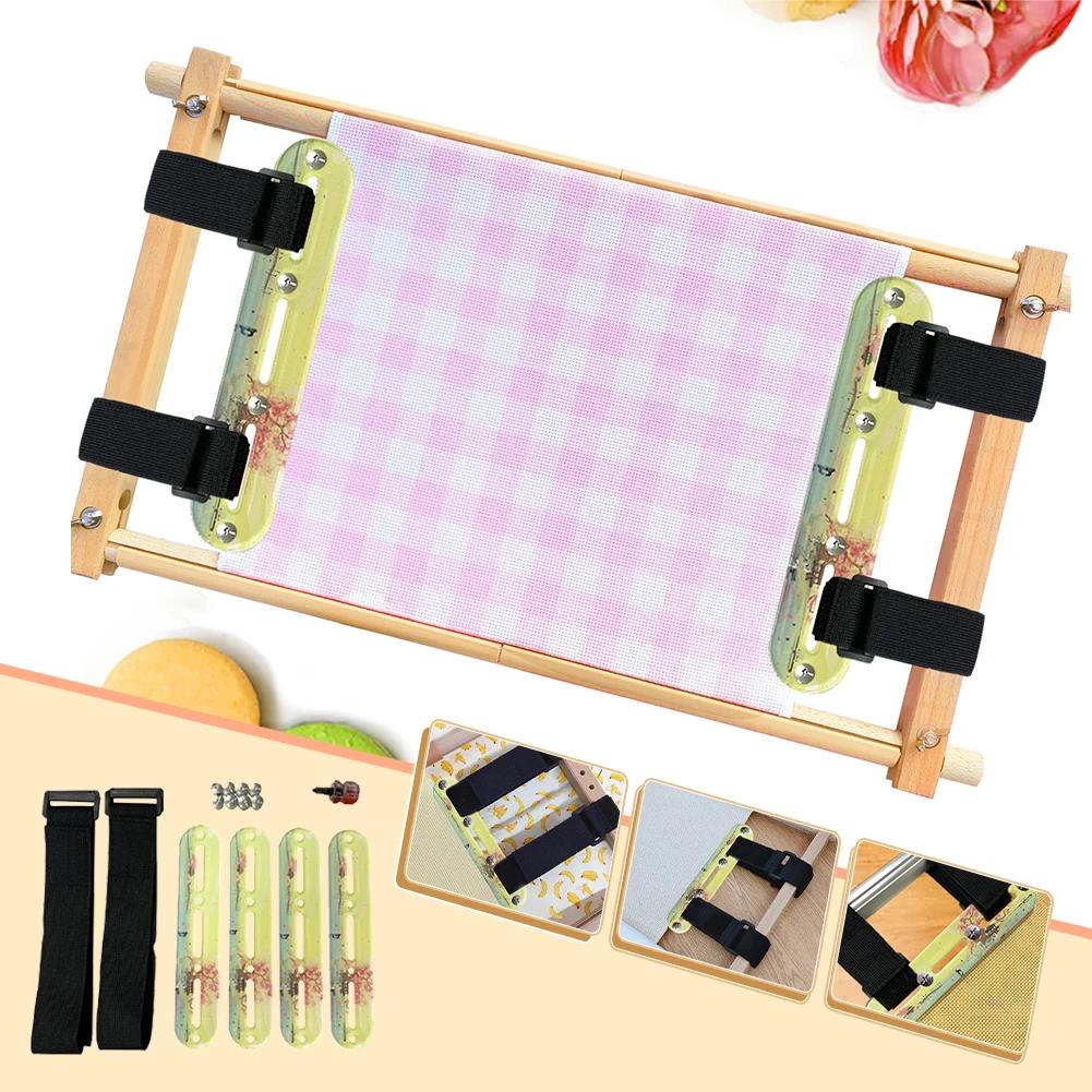 Акриловые боковые зажимы для вышивки крестом для демонстрации вышивки крестом на холсте с инструментом для натяжения бинта, отверткой