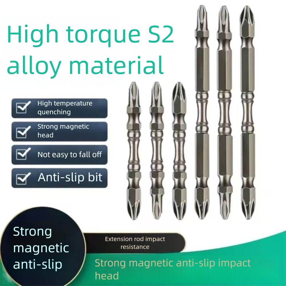 Цинк Цинковый сплав Сталь Магнитная ударная насадка PH2 Биты для отвертки Отвертка Ручной инструмент