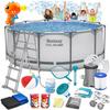 Каркасный садовый бассейн 366 x 122 см 18-в-1 Bestway 56420 + мыльный аппарат в подарок