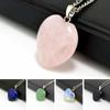 Teardrop & Heart-Shaped Crystal Stone Pendant Necklace