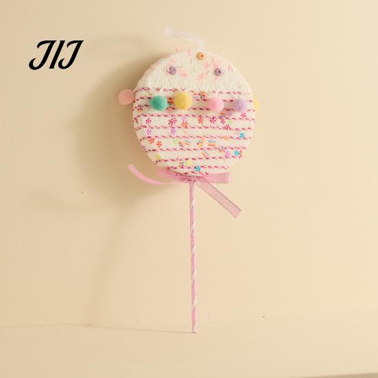 Striped Cane Ornaments Christmas Foam Ornament, Large Candy Lollipop Gingerbread Gift Box Man Pendant Set Hanging Decoration for Xmas Tree,