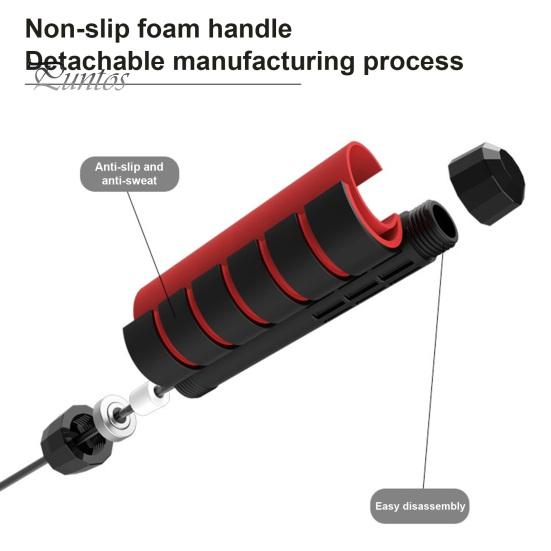 Скакалка из стальной проволоки 300 см. Регулируемая нескользящая ручка. Не спутывается. Физическое тестирование. Весовые тренировки. Студенты. Дети. Взрослые. Скакалка для фитнеса.