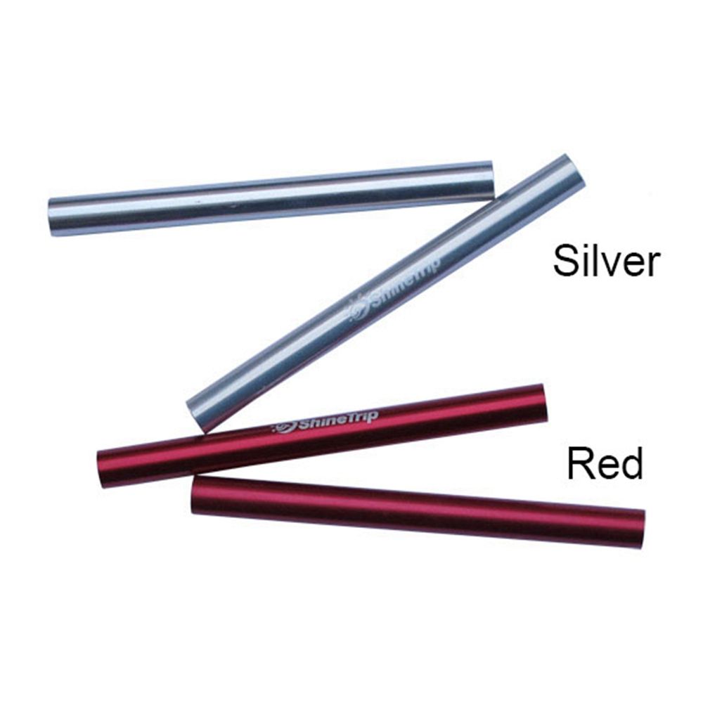 Red/Silver Outdoor Aluminum Alloy Tent Pole Pipe Single Rod Mending Repair Tube Tent Accessories