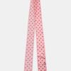 RECLOW DOT SILK LONG SCARF PINK