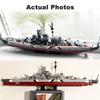 WW2 Military Warships KMS 2in1 Bismarck Battleship Fleet Collection Building Blocks Classic Model Toy for Kids Boy Gift
