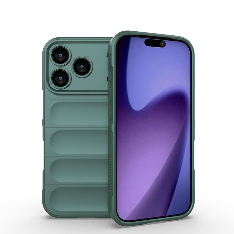Роскошный противоударный бампер из настоящего силикона для iPhone 17 16 Pro Max Samsung S25 Xiaomi Oppo Honor Google Защита от падений Ударопрочный Однотонная задняя крышка