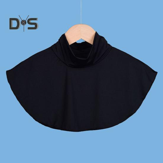 Солнцезащитная шаль для защиты шеи, мягкая, гладкая, блестящая ткань, тонкая шаль, многонаправленная защита от ультрафиолета, поддельный воротник